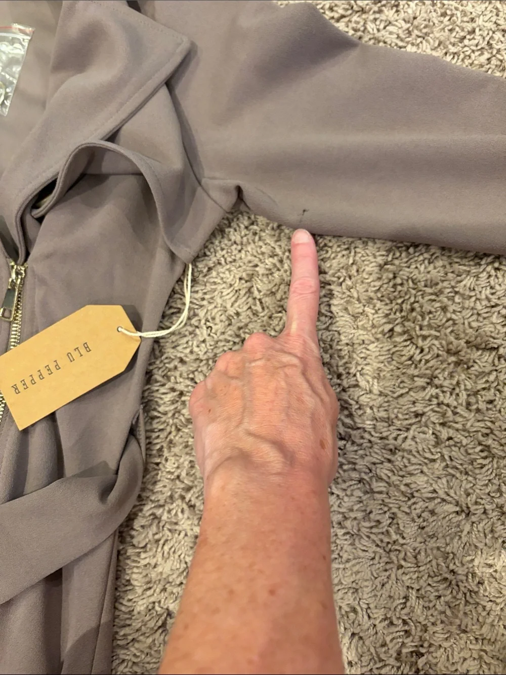 Blu Pepper Taupe Blazer Jacket